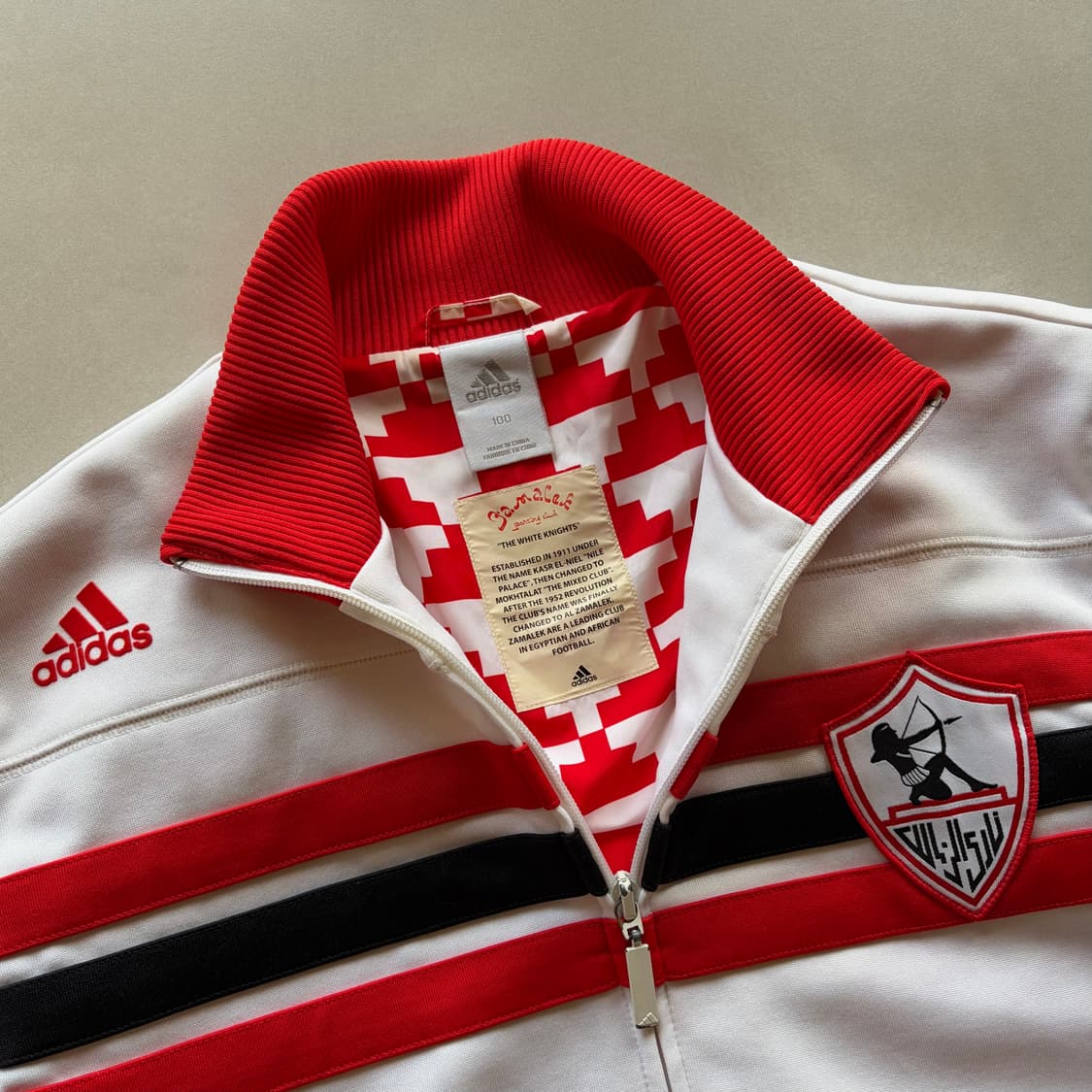 [L]아디다스 이집트 자말렉 화이트 트랙탑 져지 상품이미지9