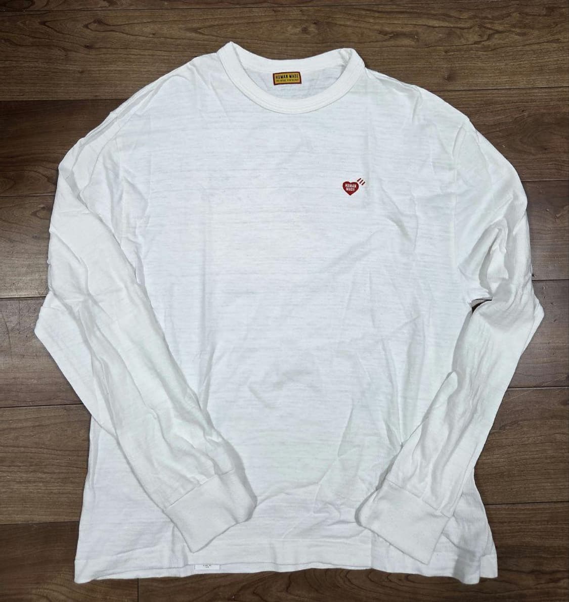 휴먼 메이드 그래픽 롱슬리브 티셔츠 화이트 상품이미지1