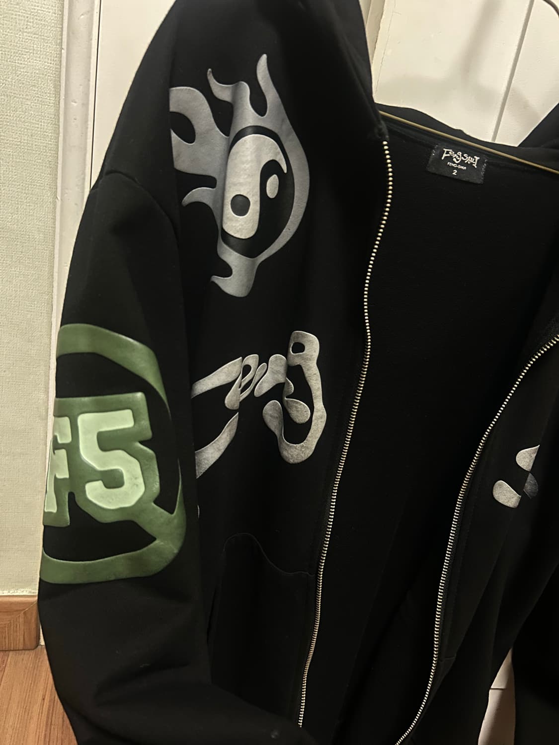 펑쉐이 멀티 로고 후드집업 2 상품이미지2