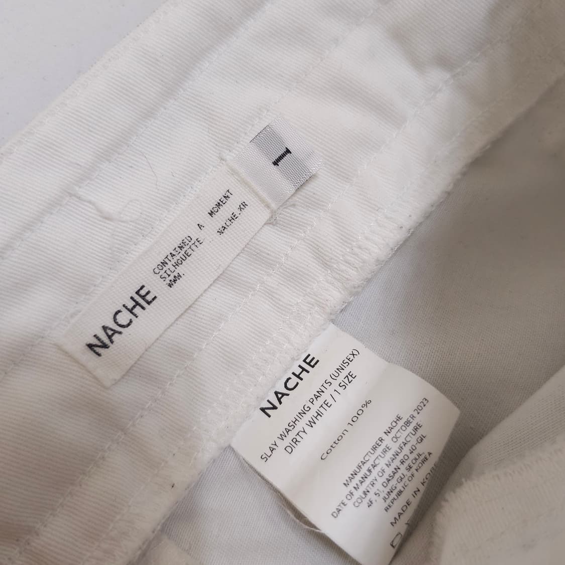 Nache 나체 슬레이 워싱 팬츠 상품이미지4