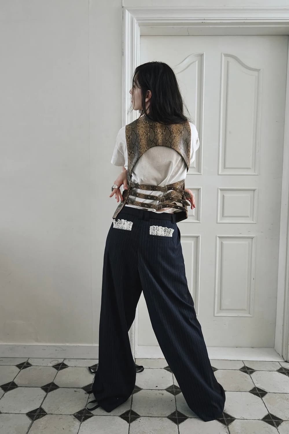 데어드 strap-back Tailored vest 상품이미지3