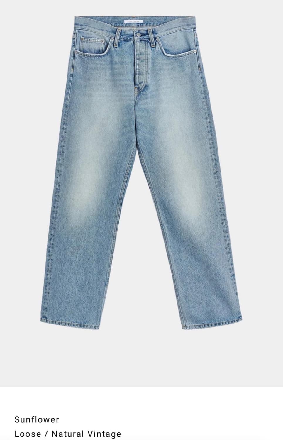 선플라워 루즈 데님 내츄럴 빈티지 32/32 상품이미지1