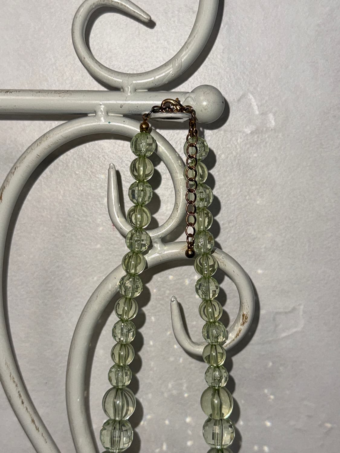 Green crystal beads necklace  상품이미지5