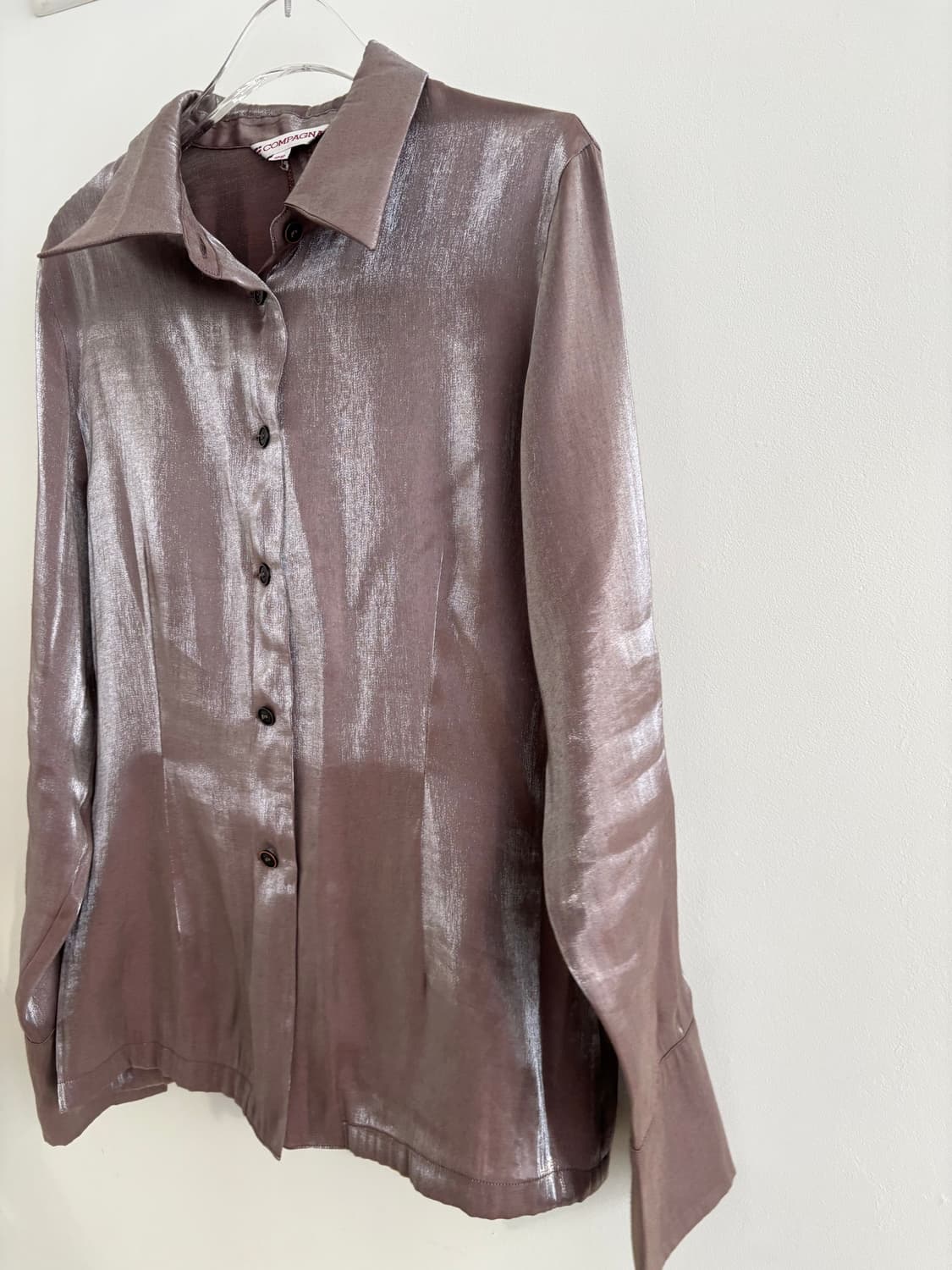 빈티지 락시크 코코아 실키 블라우스 셔츠  상품이미지7