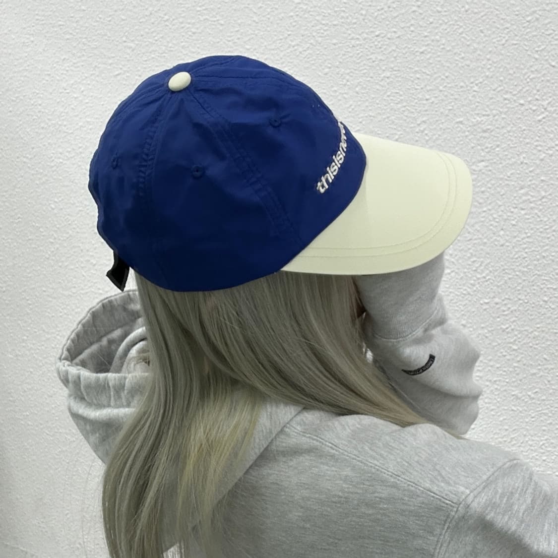 디스이즈네버댓 블루배색 스냅백 상품이미지3