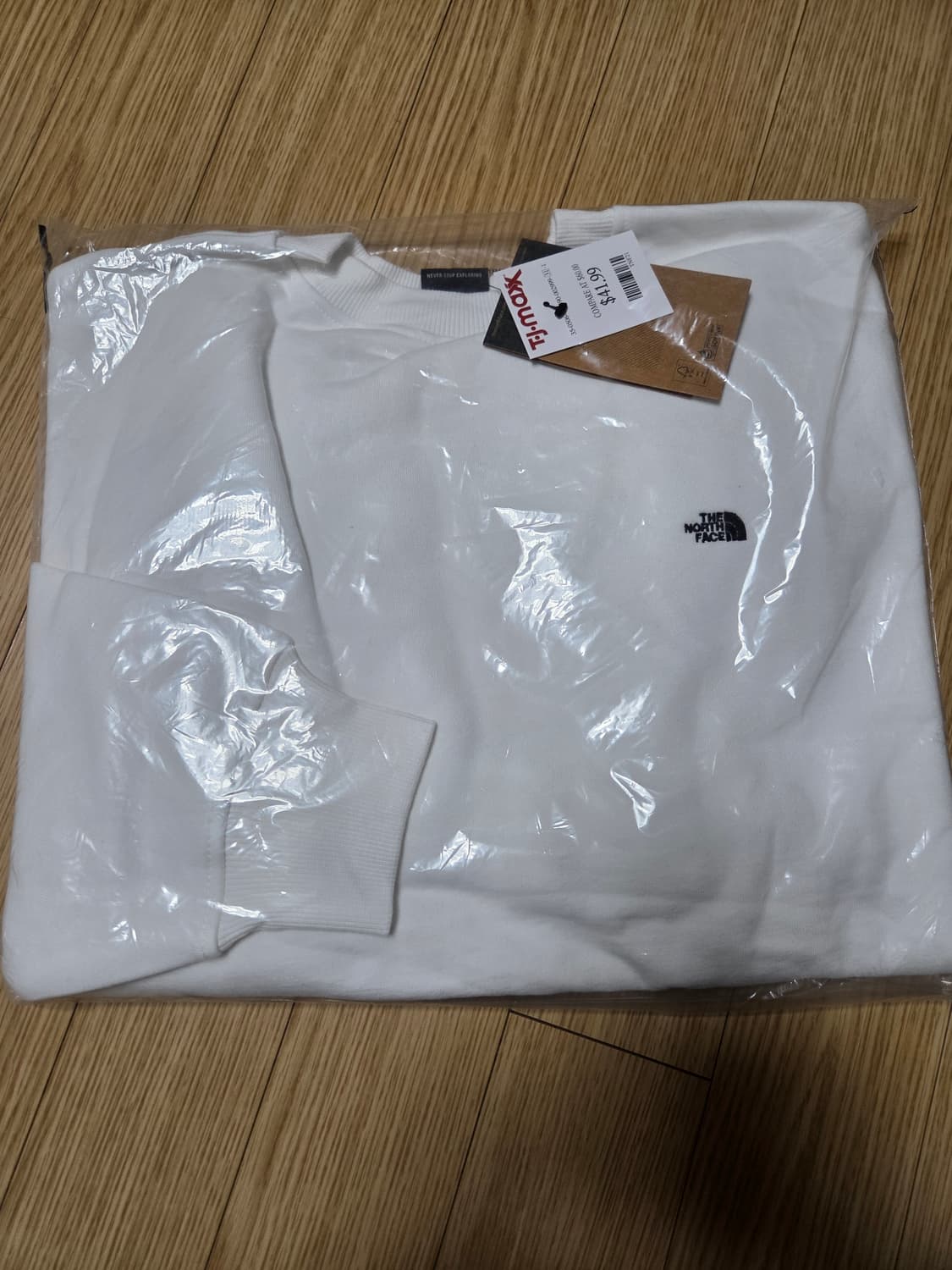 노스페이스 기모 맨투맨 새상품 상품이미지2