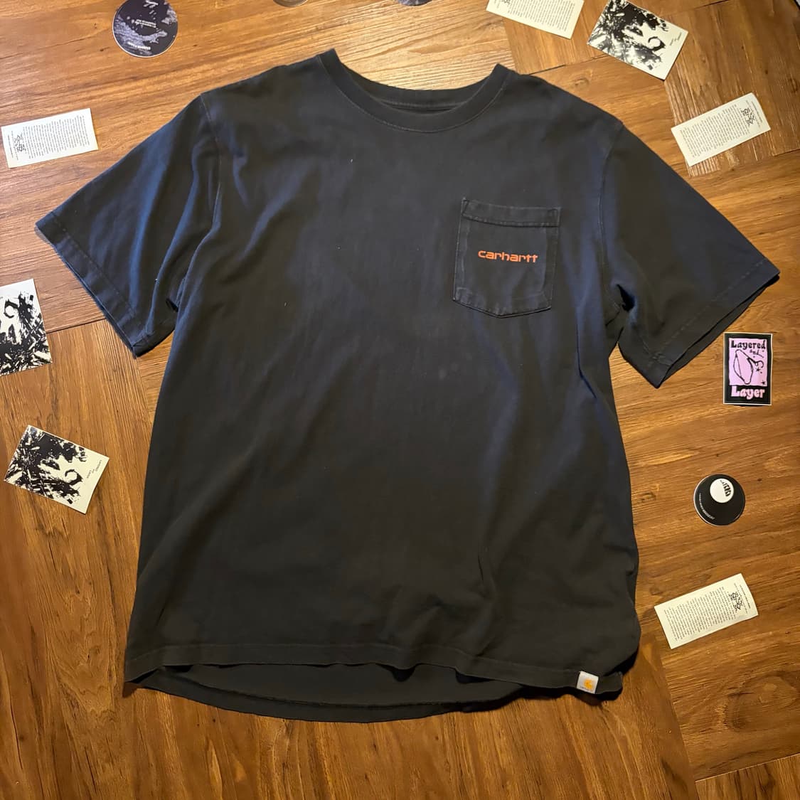CARHARTT 칼하트 백 프린팅 티셔츠 XL 상품이미지5