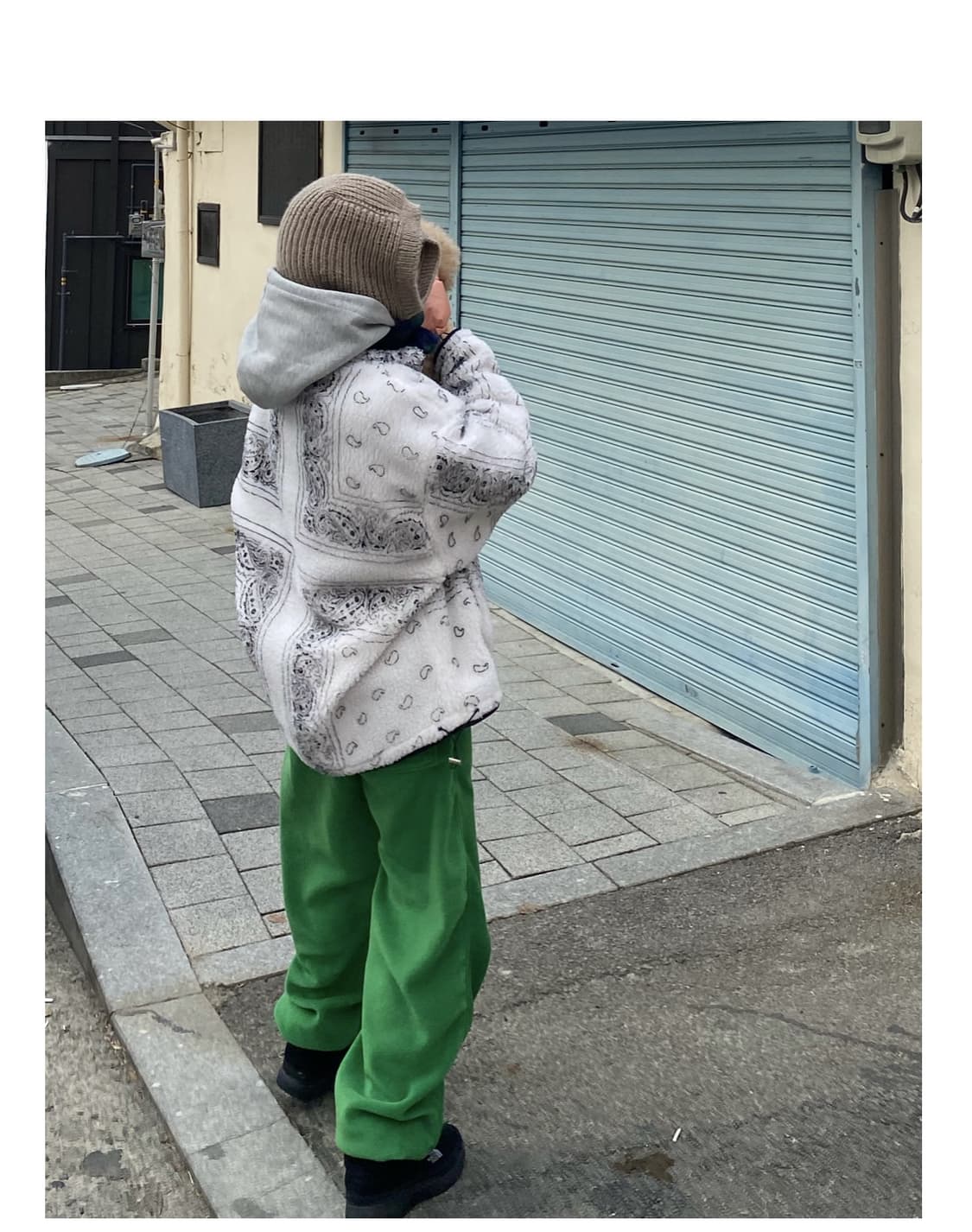 더이모션 후리스팬츠 상품이미지1