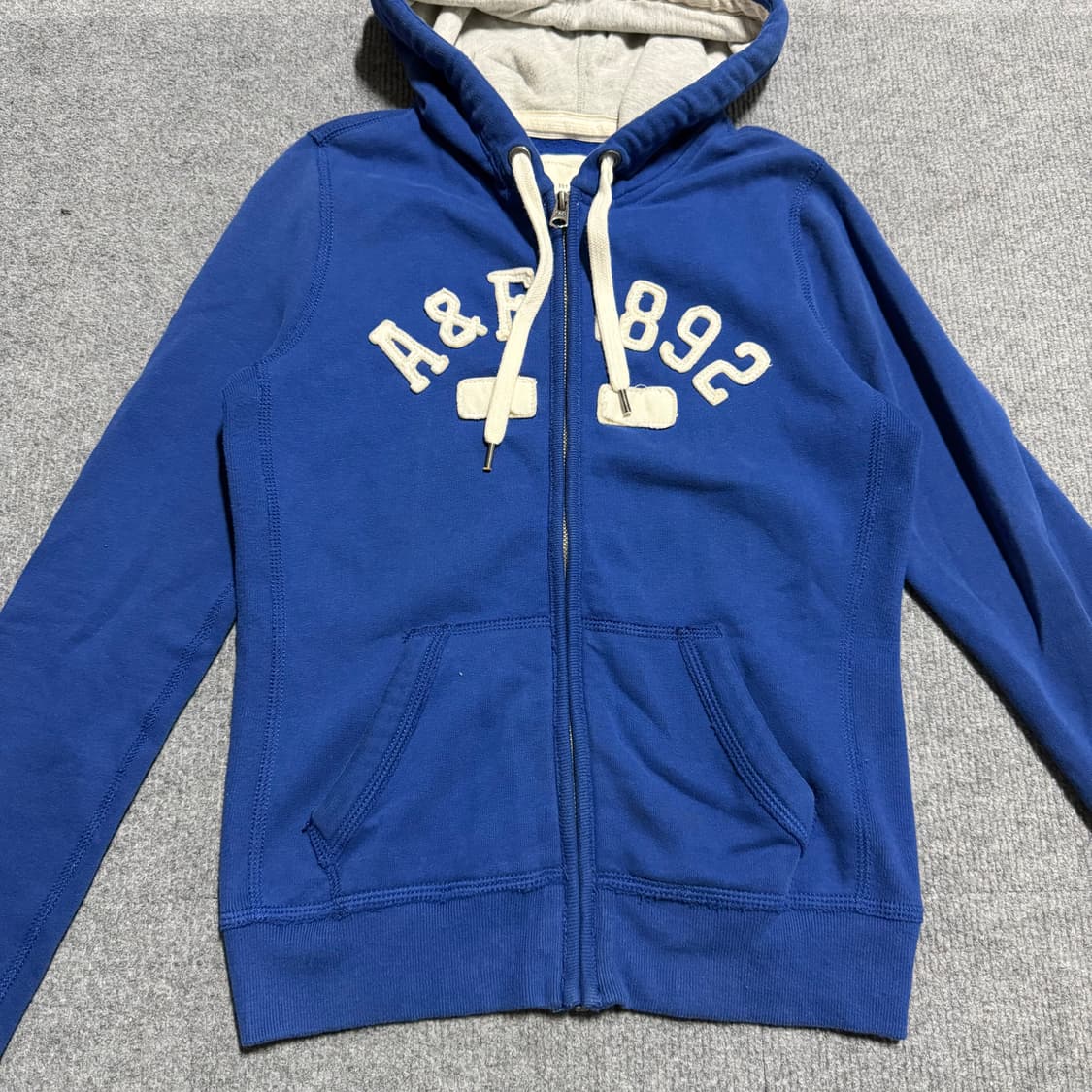 딱붙핏 아베크롬비 블루 후드집업 s 상품이미지2