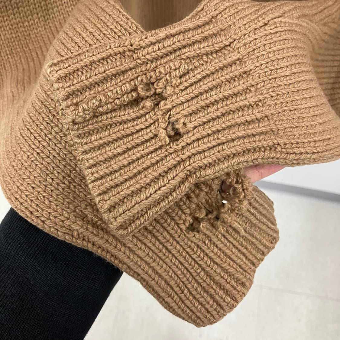 폴로 랄프로렌 브라운 램스울 숄카라 가디건 90 상품이미지7