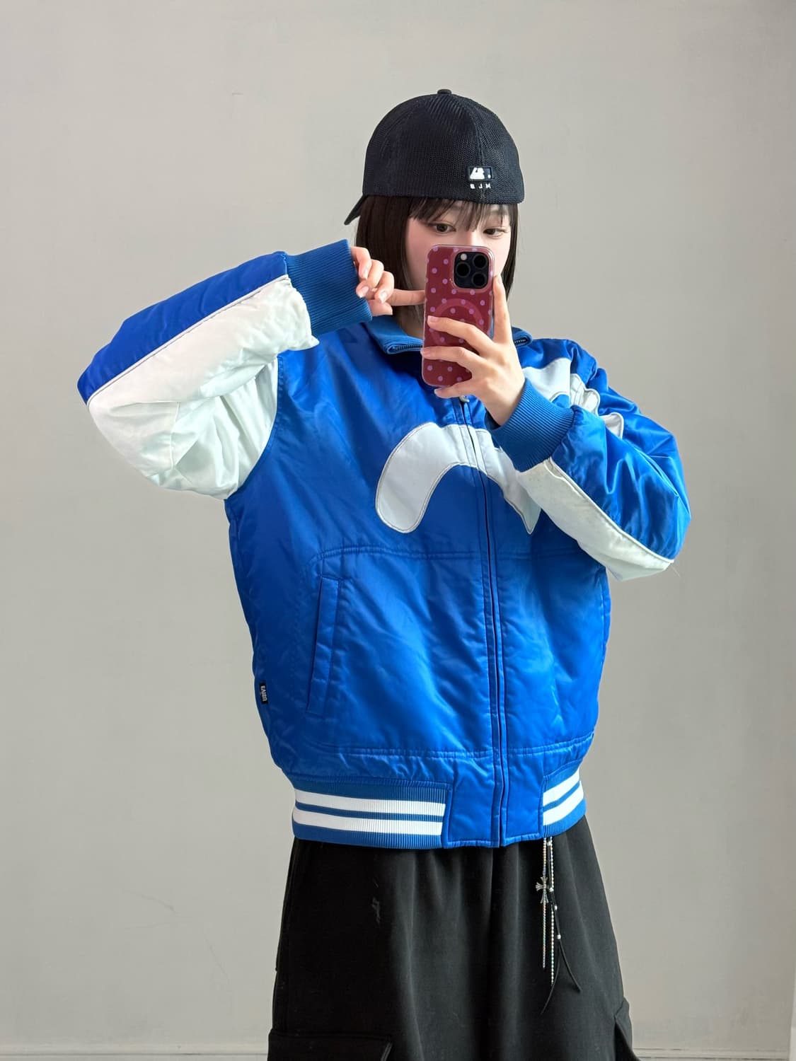 에비수 빅로고 블루 자켓 상품이미지1