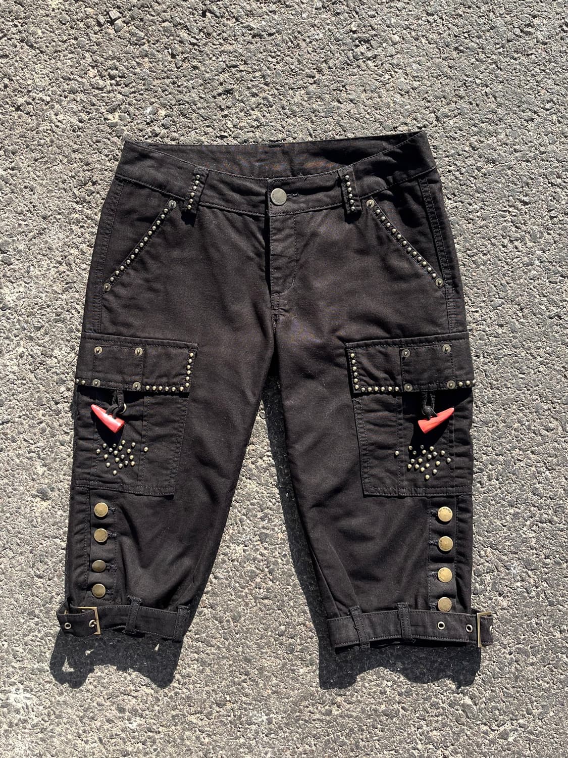 Y2k 밀리터리 펑크 무드 카프리 팬츠 상품이미지2