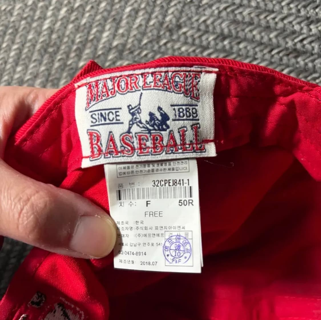 80s 뉴욕 양키스 볼캡 레드 야구 모자(OS) 상품이미지5