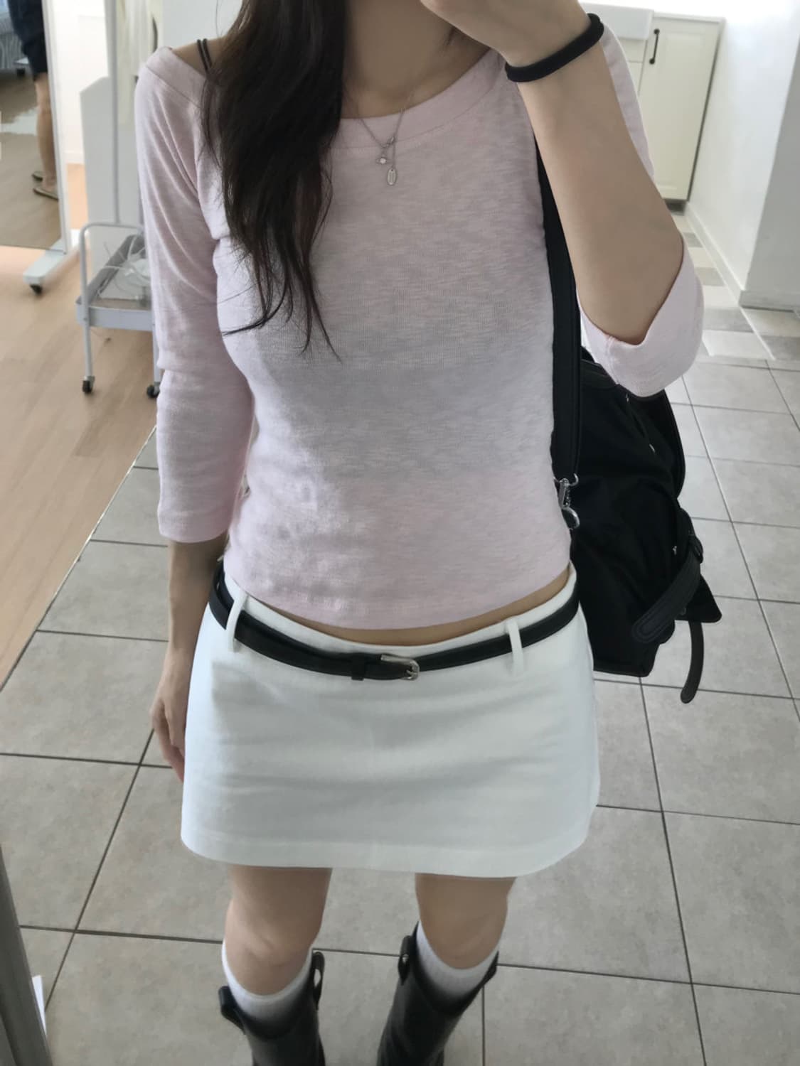Pink 7부 티셔츠 상품이미지5