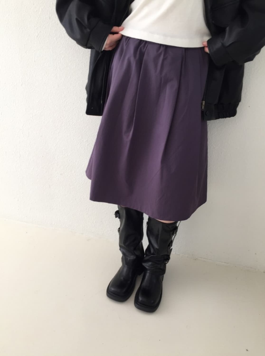 [새상품] 하우유 미디 스커트  상품이미지3