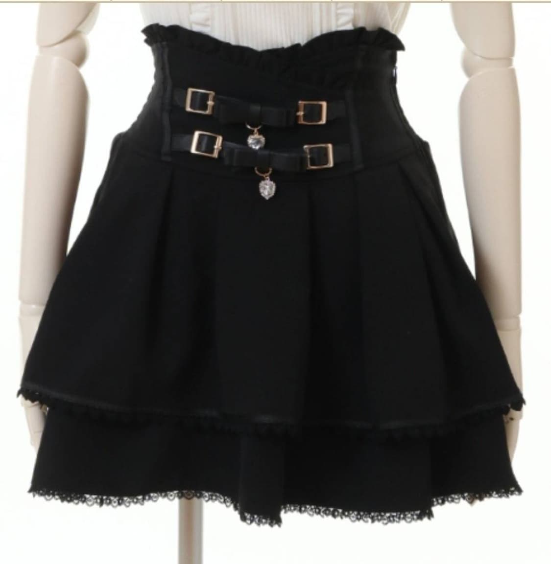 리즈리사 2연벨 스커트 양산형지뢰계 상품이미지1