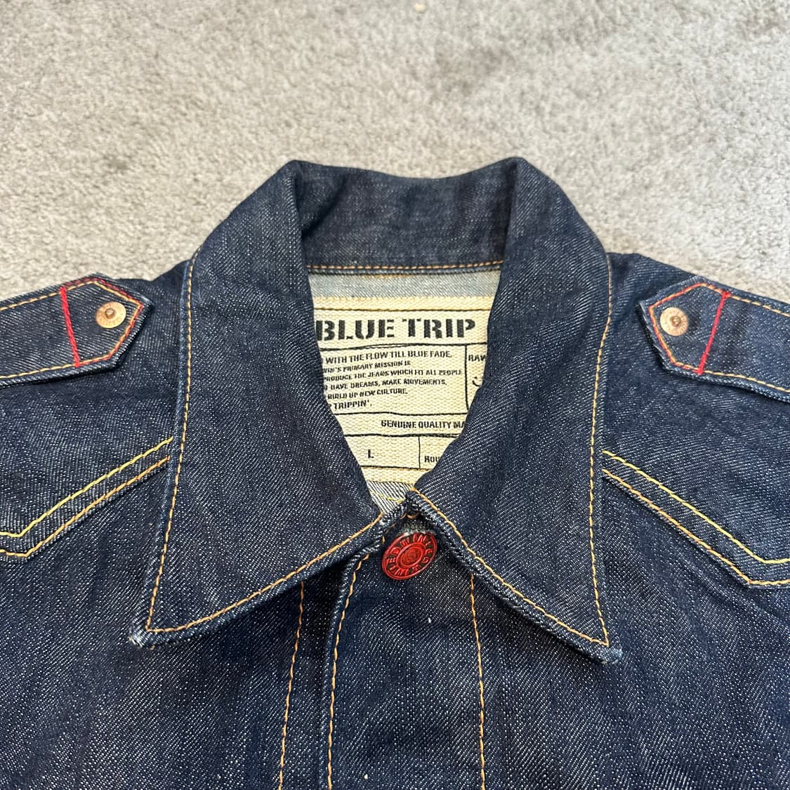에드윈 BLUE TRIP 라인 503 데님 트러커 자켓M 상품이미지6