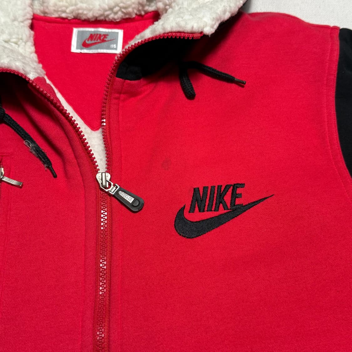 95 나이키 올드스쿨 뽀글이 후드 점퍼 상품이미지7