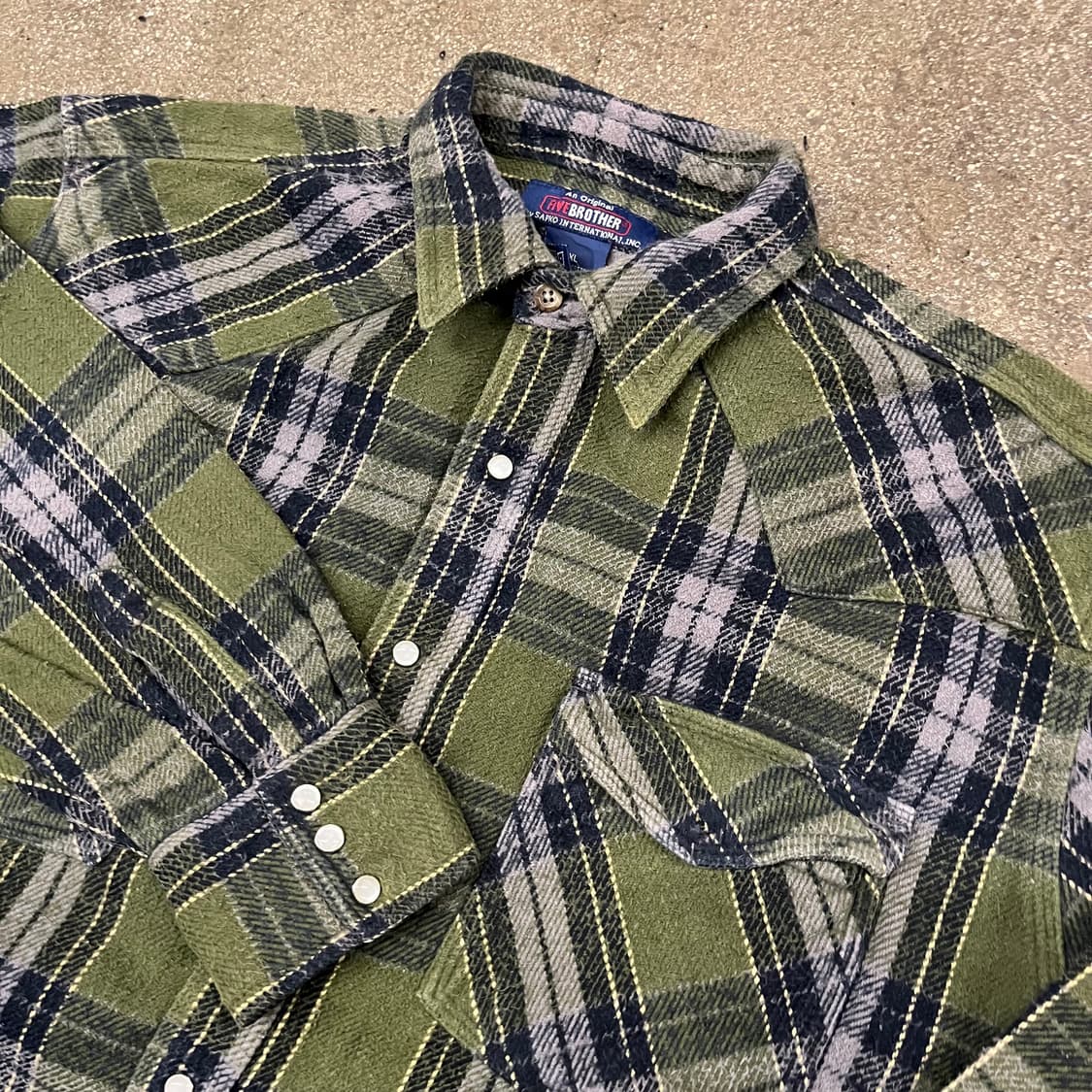 Five brother 헤비 플란넬 셔츠 (110) 상품이미지4