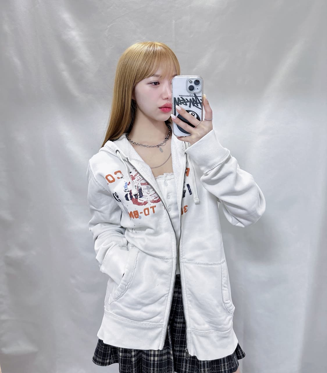 폴로 랄프로렌 화이트 빅로고 후드집업  상품이미지1