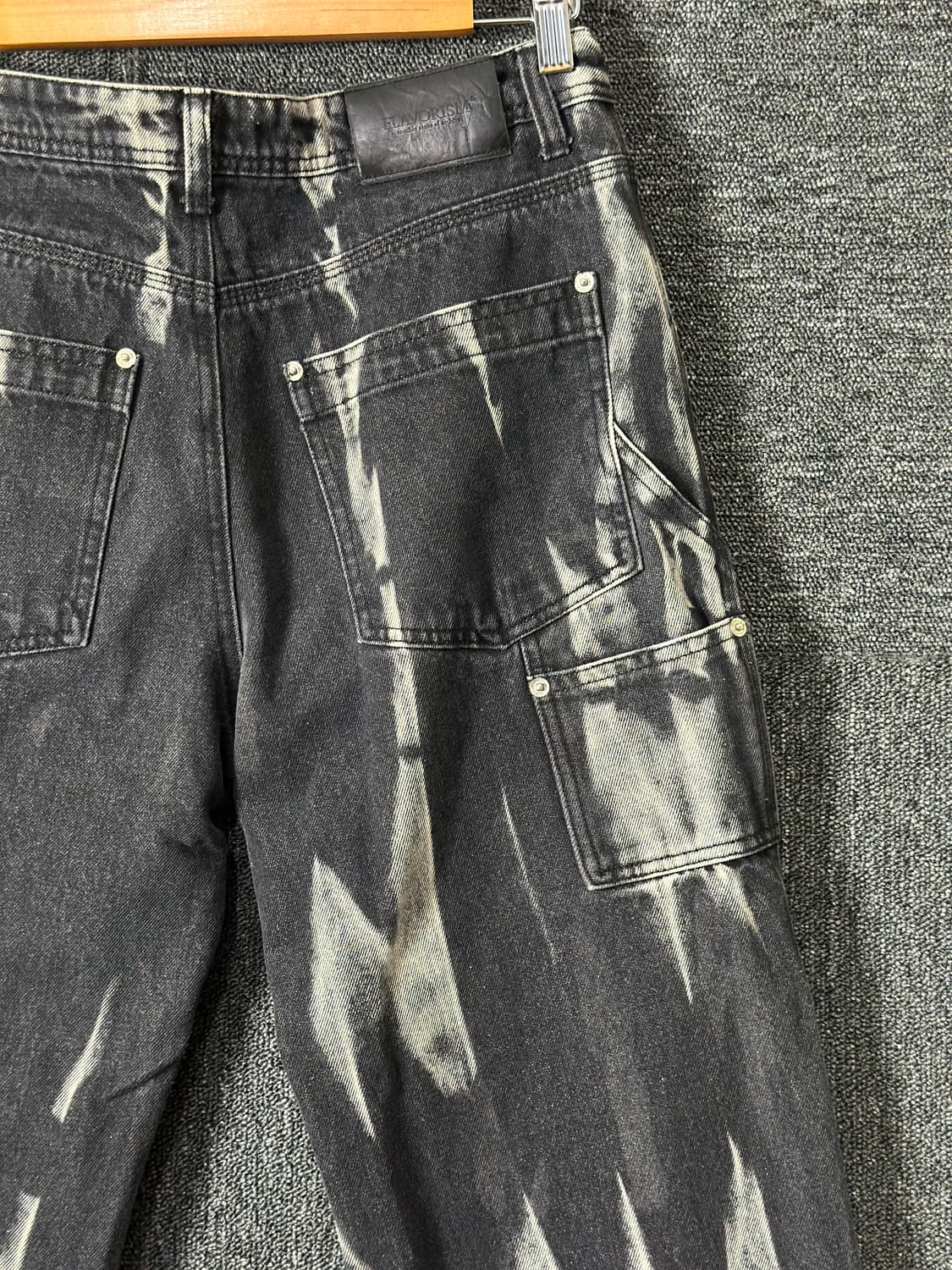 플레버리즘 워싱 블랙 데님 팬츠 S 상품이미지4