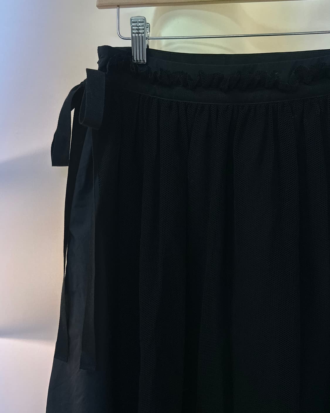 [LEILIAN] black lace tulle design skirt 상품이미지7