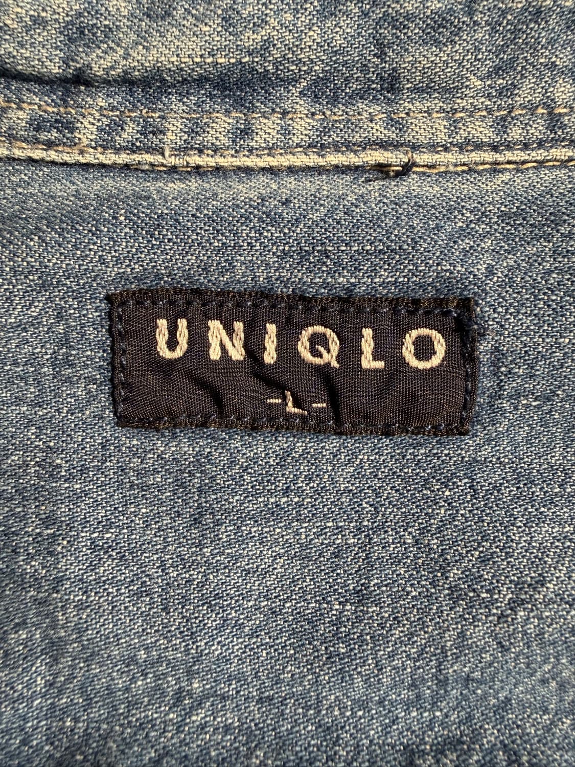  Old UNIQLO Denim Button-Down Shirt 상품이미지5