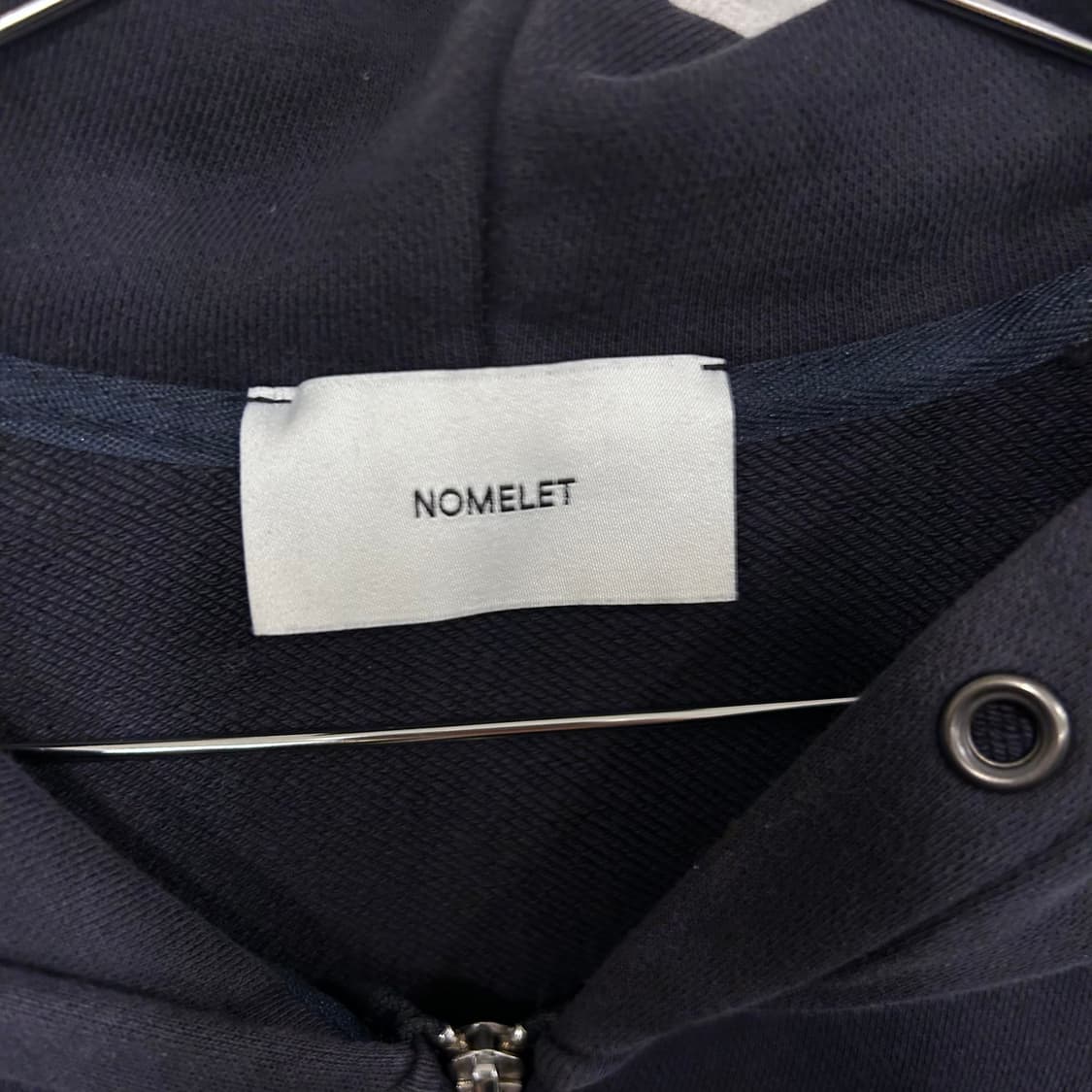 노멜렛 논스트링 헤비코튼 크롭 후드집업 상품이미지3