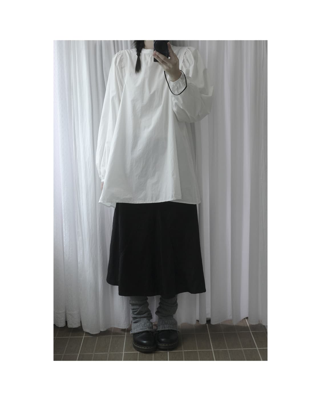 Plain white angel blouse 상품이미지4