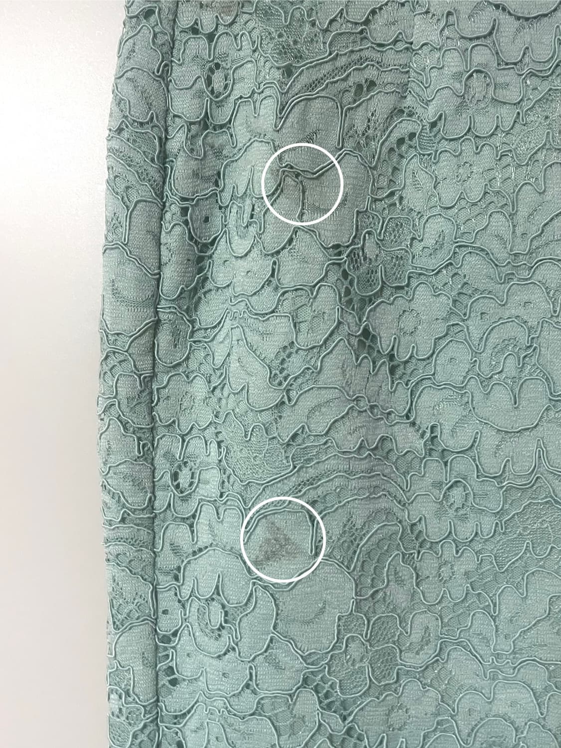 페어리 민트 레이스 미디 스커트 상품이미지4