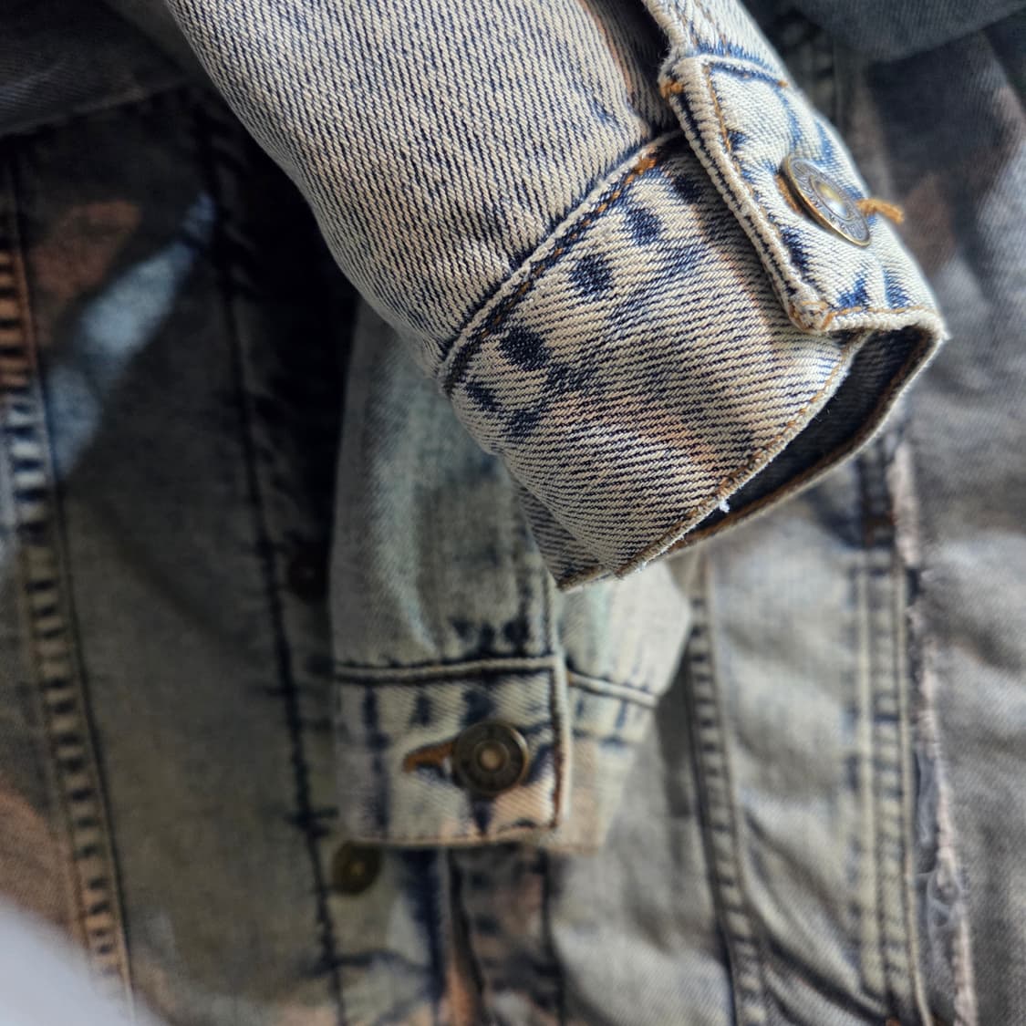 자라 맨 워싱 데님 쉐르파 자켓 상품이미지6