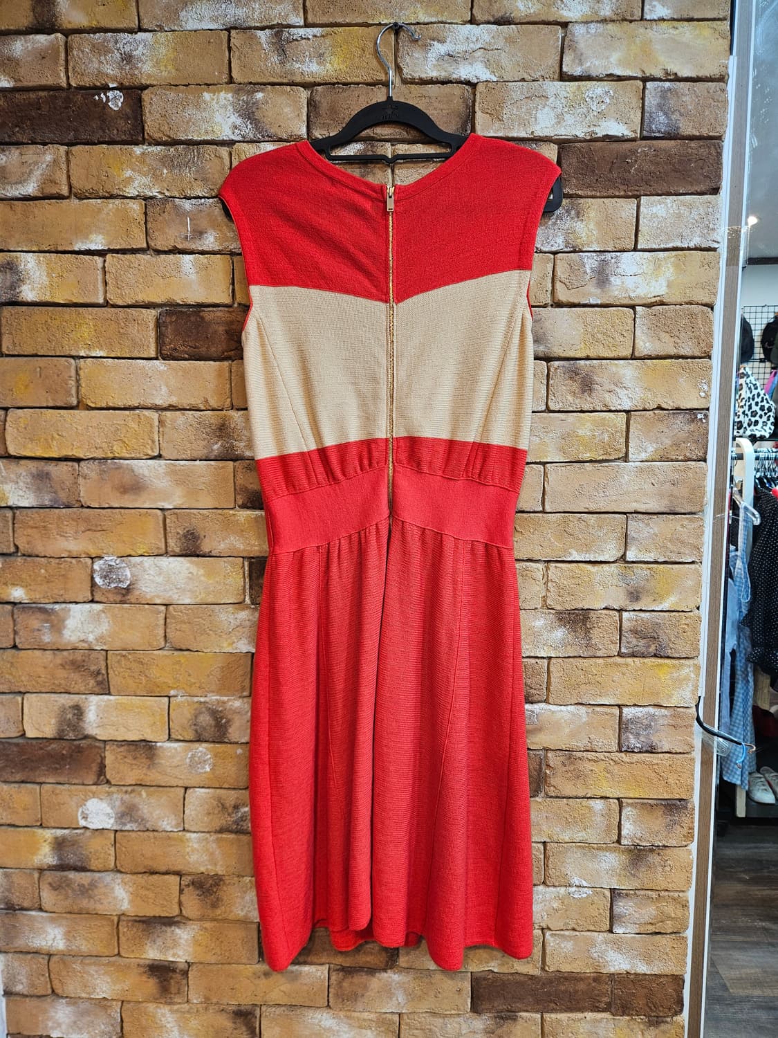 SJ SJ원피스 레드 베이지 F 상품이미지2