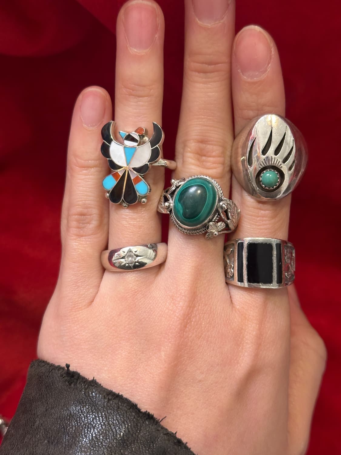 Vintage Cubic 925Silver Ring 상품이미지7