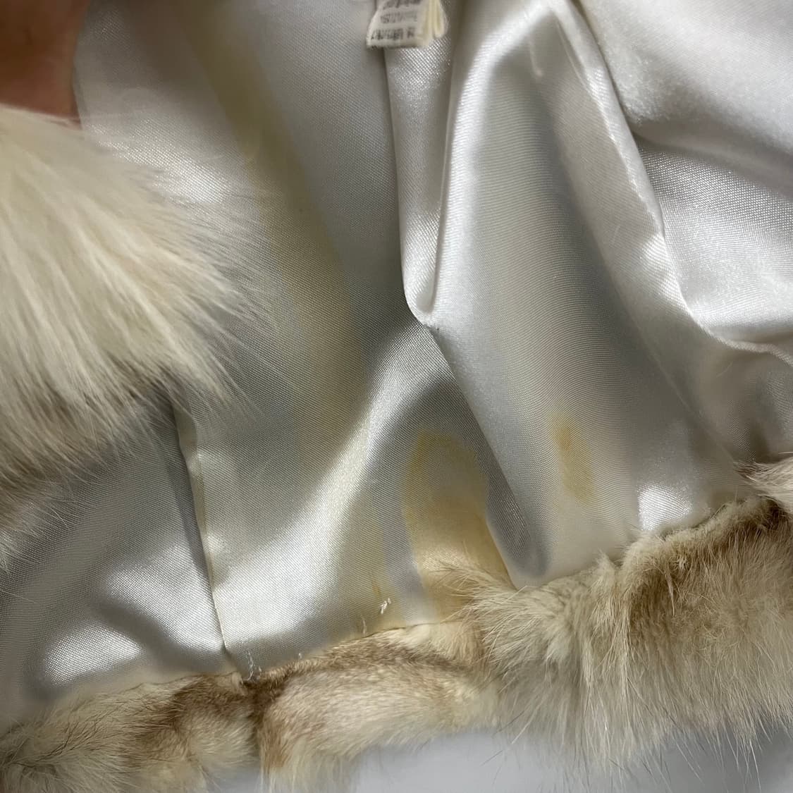 아이보리 폭스 퍼 자켓 여S 상품이미지5