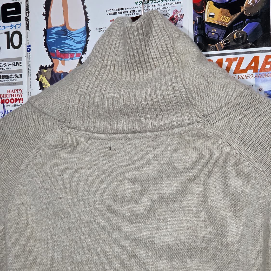 빈폴 베이지 오트 메론빵 단추 카라 니트 상품이미지7