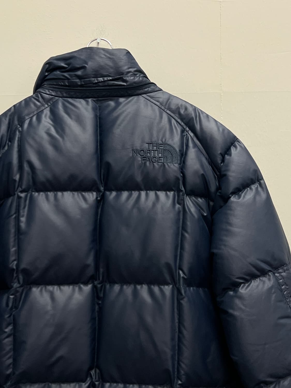 노스페이스 올드스쿨 구스다운 패딩 자켓 네이비 상품이미지6