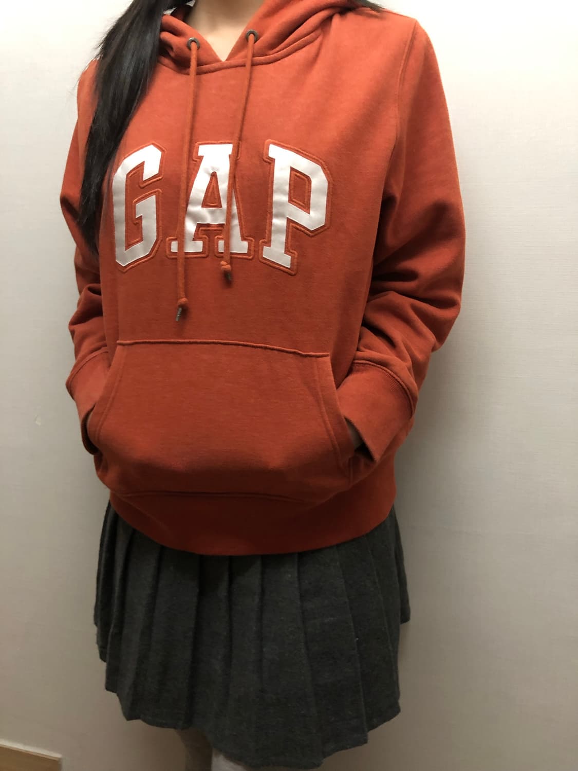 빈티지 갭 오렌지 후디 상품이미지3