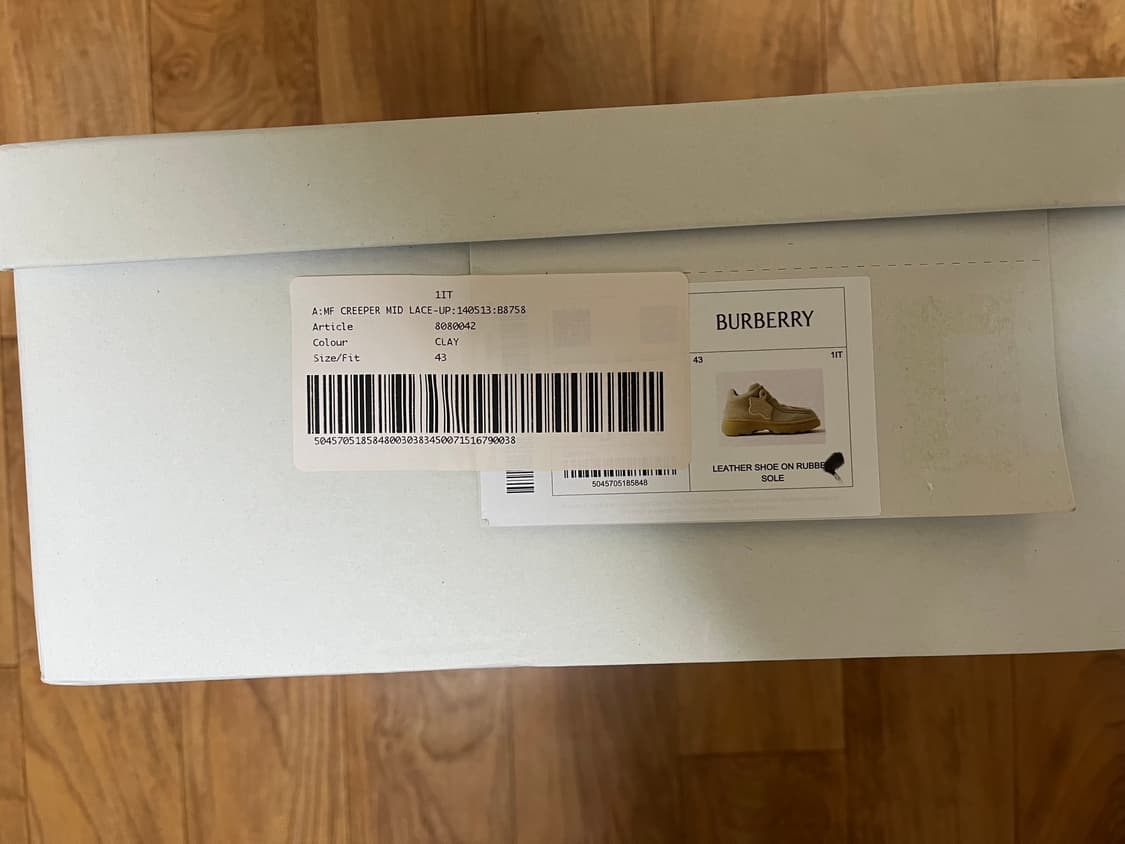 버버리 크리퍼 더비 슈즈 43 상품이미지7