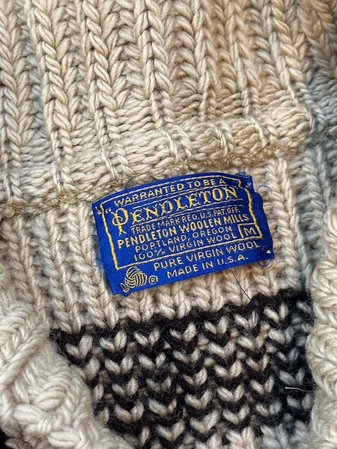 펜들턴(Pendleton) 카우치안 니트 자켓 M 상품이미지5