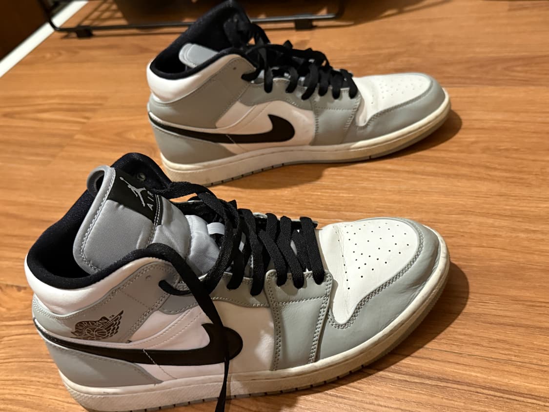 에어조던1 미드 라이트 스모크 그레이 us10 (280~285) no 상품이미지4