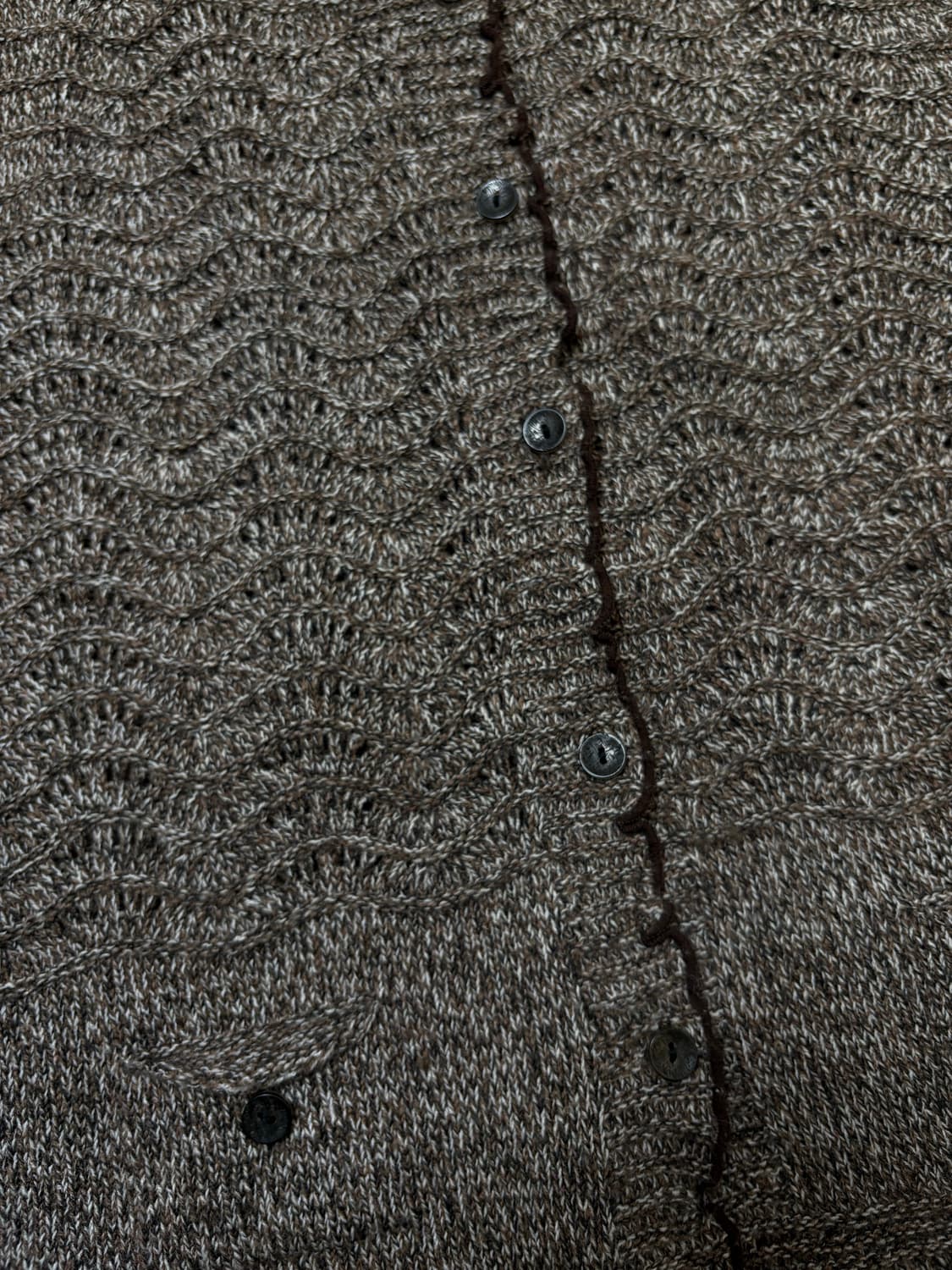 브라운 프릴포인트 니트 베스트 상품이미지3