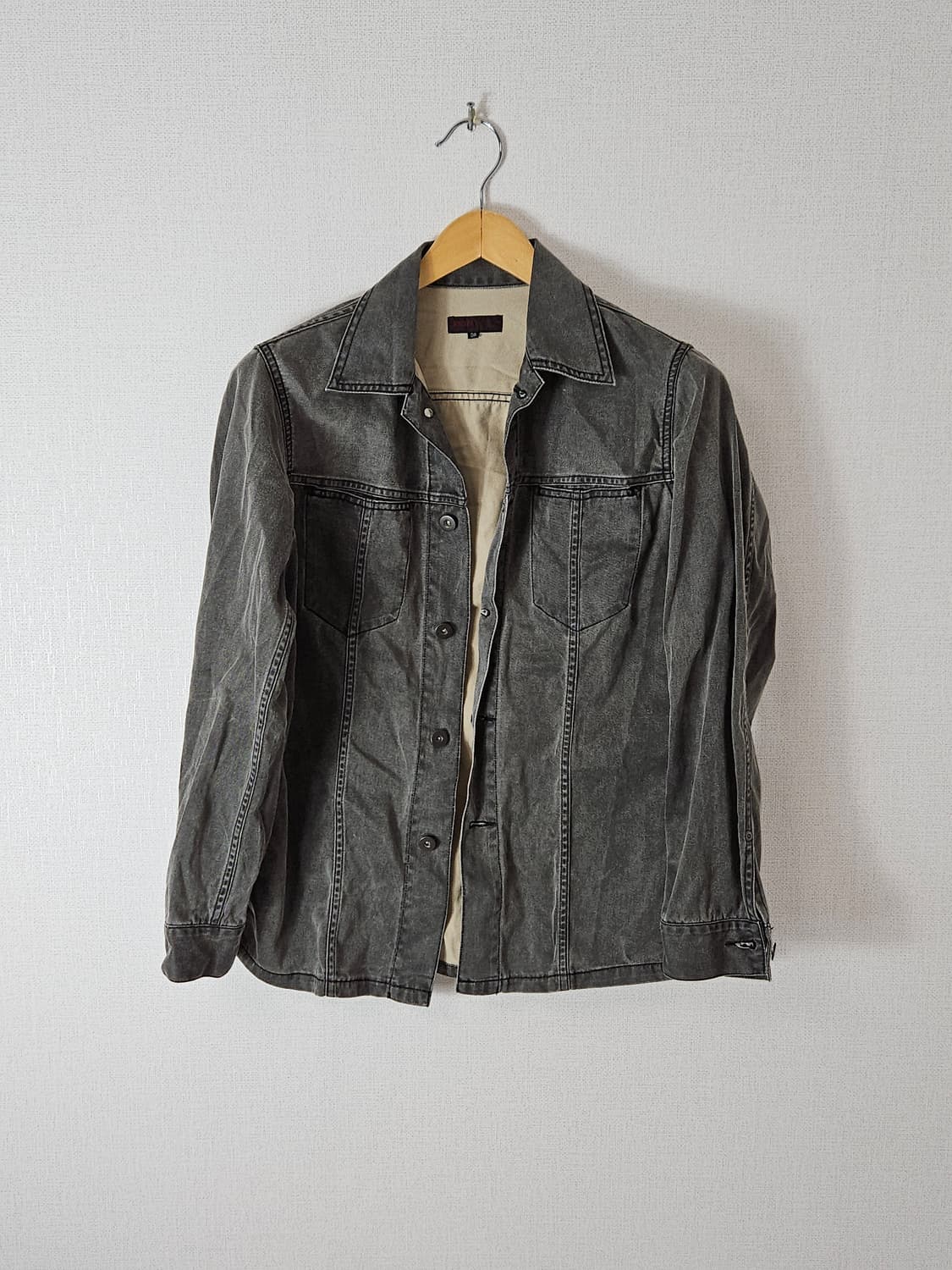 빔즈 BEAMS 데님 워크자켓 블랙 진 36 (M) 상품이미지1