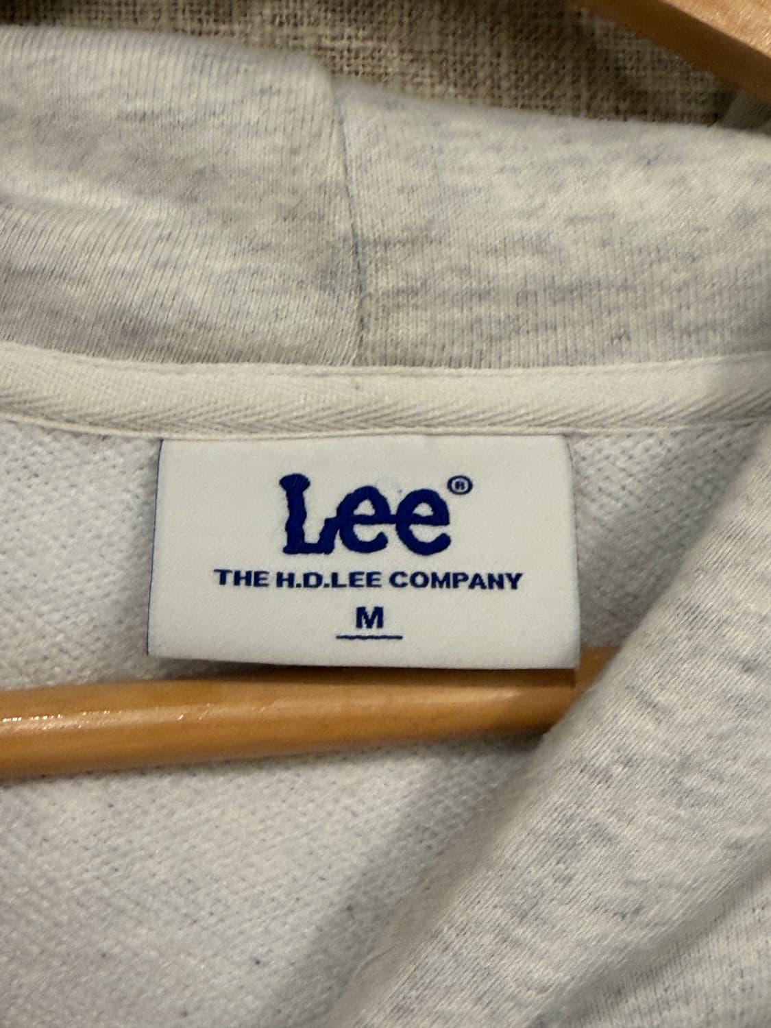 Lee 빅 트위치 로고 후드티 M 멜란지그레이 상품이미지6