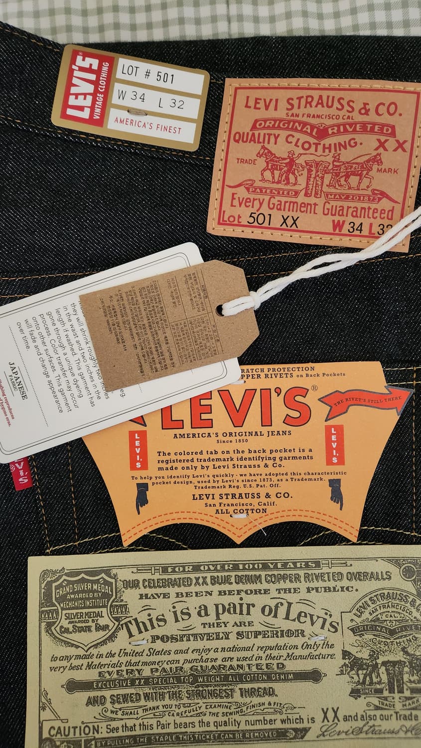 리바이스 LVC 55501 34/32 새상품 상품이미지1