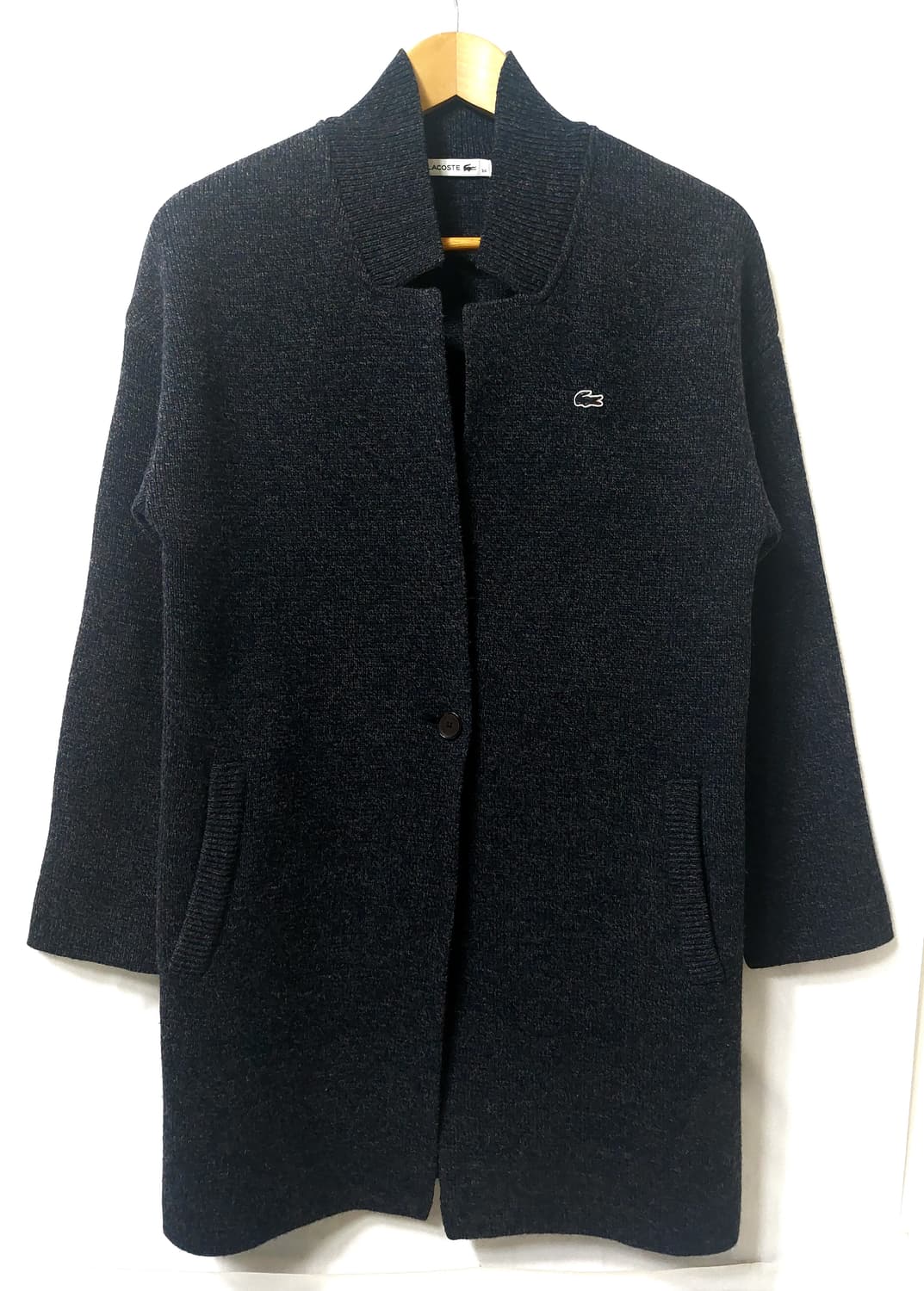 라코스테 울100% 롱 가디건 90 상품이미지3