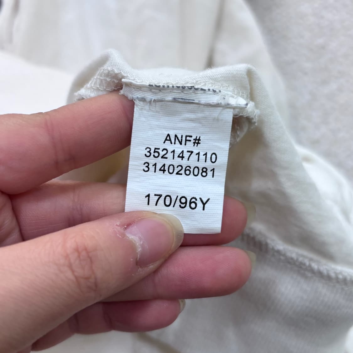 실측확인 홀리스터 버튼 후드 티셔츠 0403E 상품이미지4