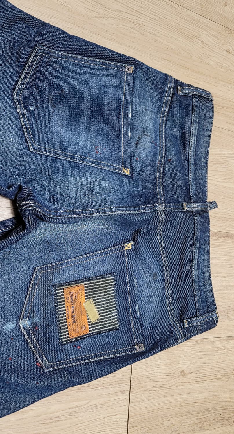 디스퀘어드2 올드패치 케니 트위스트 배기 데님 EU 44 상품이미지3