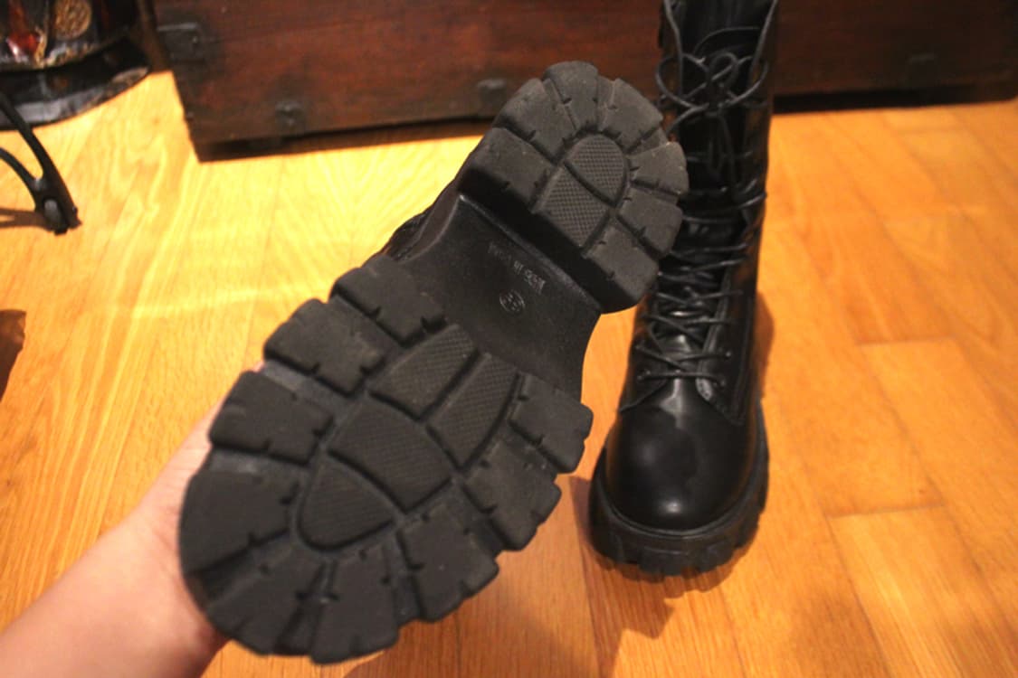 부츠 워커 240사이즈 검정워커 블랙워커 워커힐240 워커240 코스프레 상품이미지6