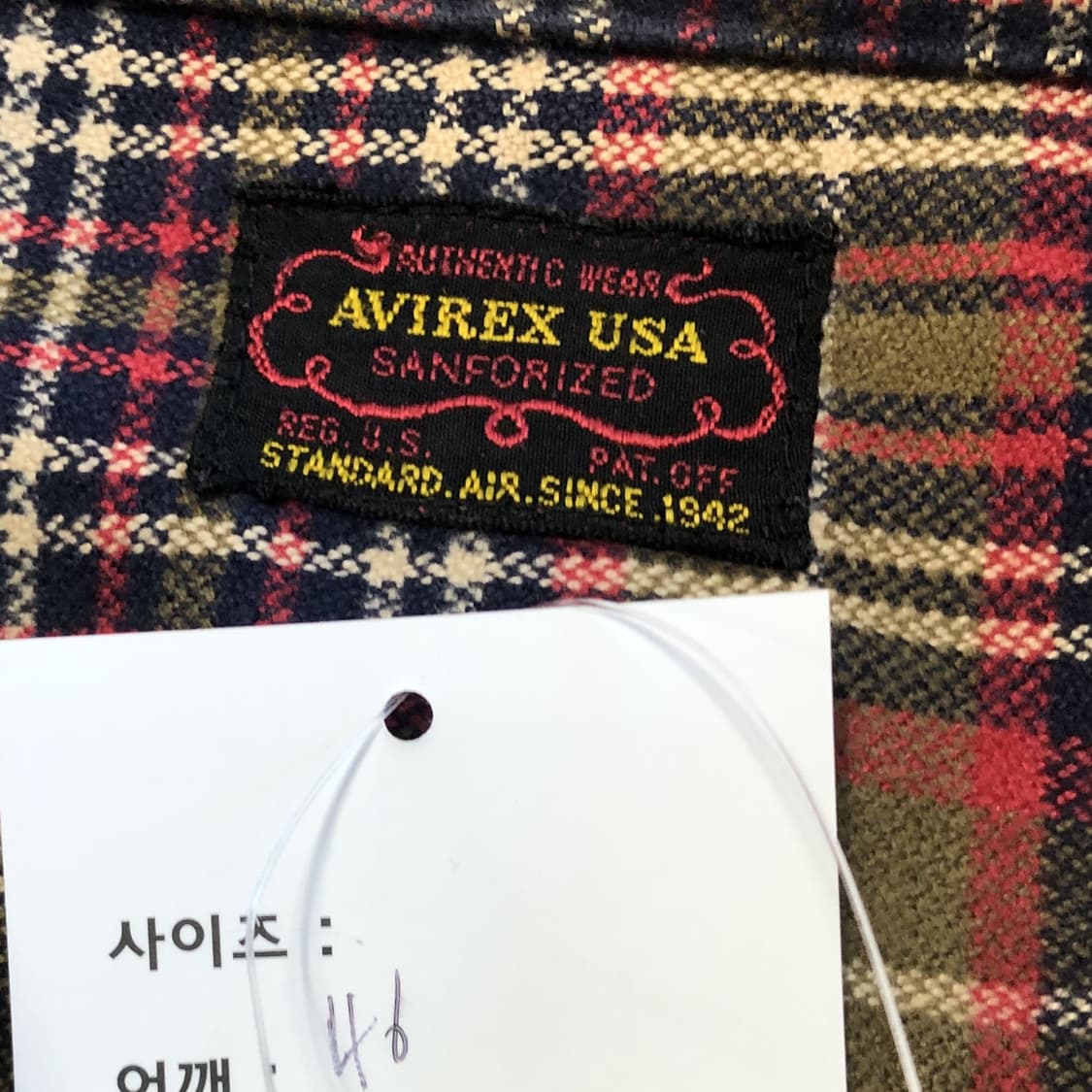 1990s 아비렉스 플란넬 셔츠  상품이미지5