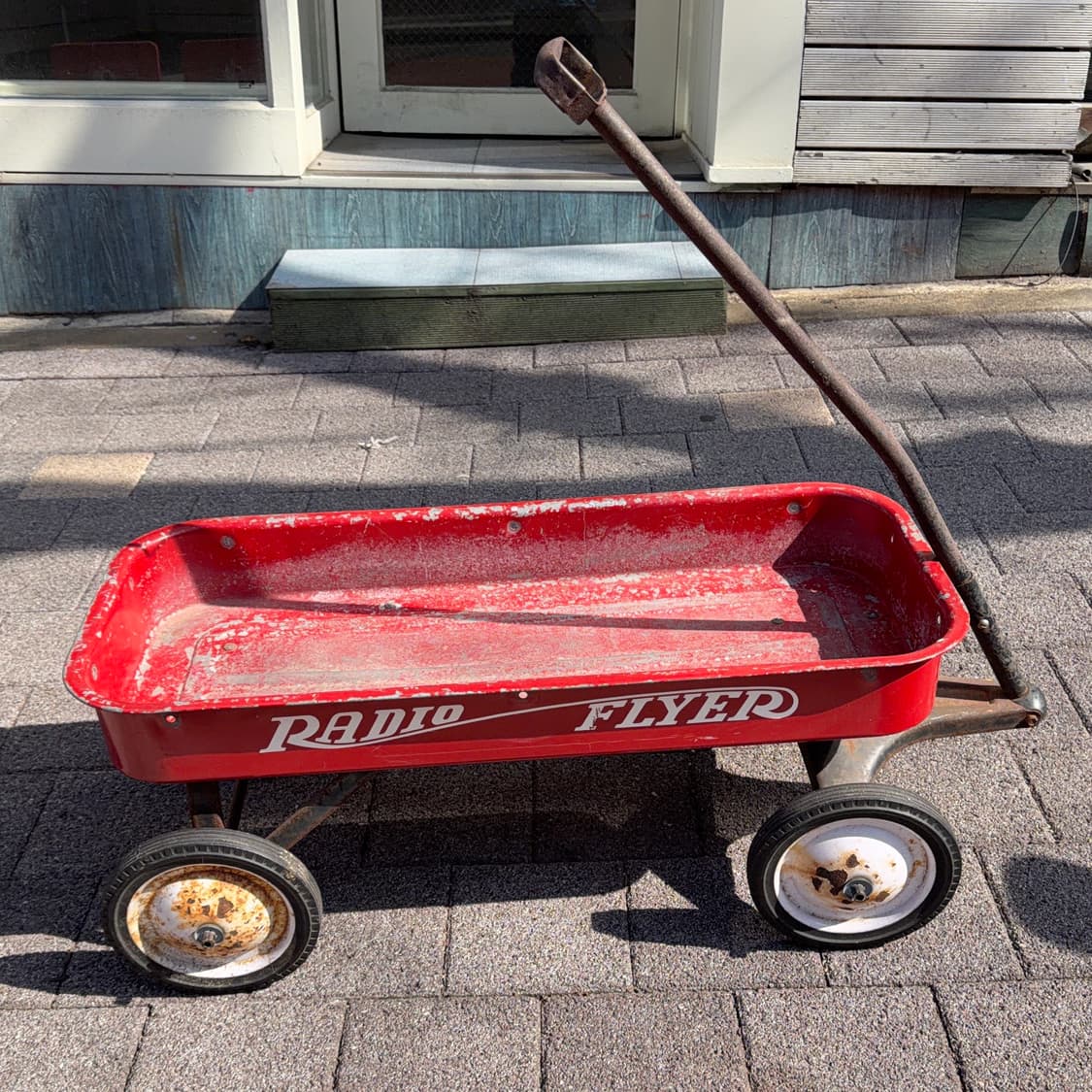 빈티지 소품 1960년 Radio Flyer 미국 철제 웨건 상품이미지6